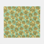 Anker en schalen in een  stijlpatroon fleece deken (Voorkant (Horizontaal))