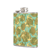 Anker en schalen in een stijlpatroon heupfles (Links)