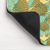 Anker en schalen in een  stijlpatroon muismat (Hoek)