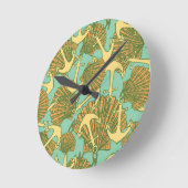 Anker en schalen in een  stijlpatroon ronde klok (Hoek)