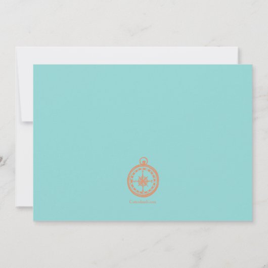 Anker en Star Fish Kaart (Achterkant)