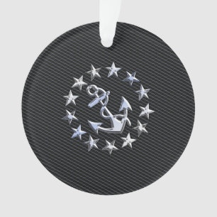 Anker en Sterren van de Vlag van het jacht de het Ornament