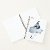 Anker en strand notitieboek (Binnen)