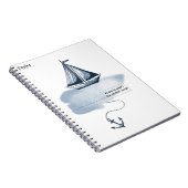Anker en strand Notitieboek (Rechterzijde)