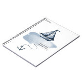 Anker en strand Notitieboek (Linkerzijde)