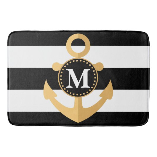 Anker en Stripes Badmat (Voorkant)