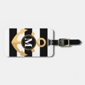 Anker en Stripes Bagagelabel (Voorkant horizontaal)