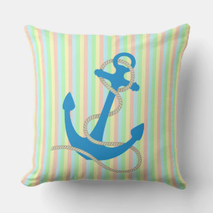 Anker en Stripes Buitenkussen