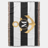 Anker en Stripes Deken (Voorkant Verticaal)