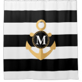 Anker en Stripes Douchegordijn (Voorkant)