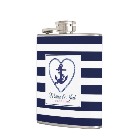 Anker en Stripes Heupfles (Links)