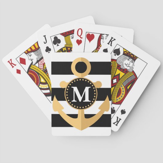 Anker en Stripes Pokerkaarten (Achterkant)