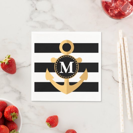 Anker en Stripes Servet (Insitu)