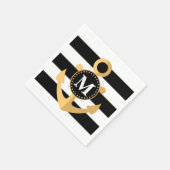 Anker en Stripes Servet (Hoek)