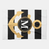 Anker en Stripes Theedoek (Horizontaal)