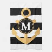 Anker en Stripes Theedoek (Verticaal)