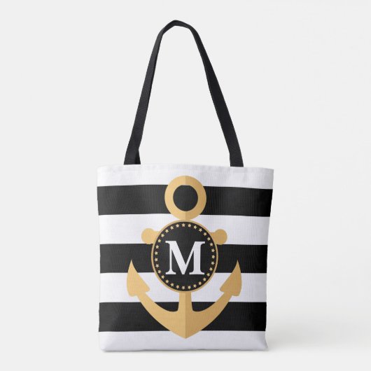 Anker en Stripes Tote Bag (Achterkant)
