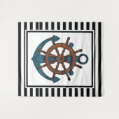 Anker en Stripes Wandkleed (Voorkant (horizontaal))