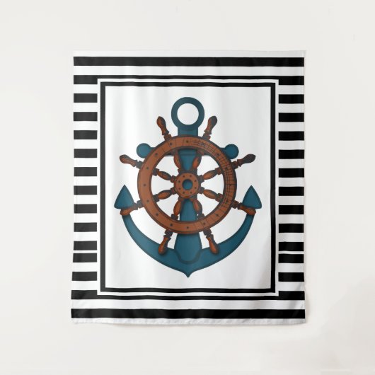 Anker en Stripes Wandkleed (Voorkant)