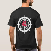 Anker en stuurwiel t-shirt (Achterkant)