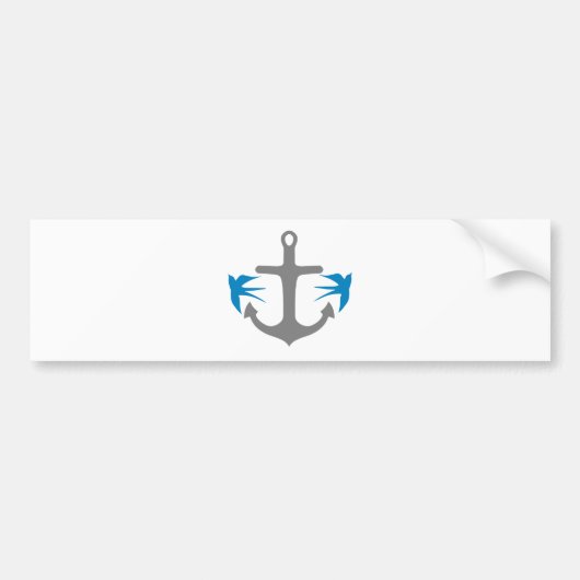 Anker en Swallows Bumpersticker (Voorkant)