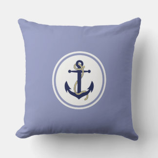 Anker en touw, anker van de Seaman, Nautisch emble Kussen