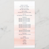 Anker en Touw Blush Navy Wedding Programma Programmakaart (Achterkant)