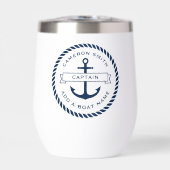 Anker en touw boot naam en titel (Voorkant)