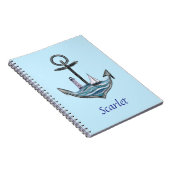  anker en vuurtoren (versie 1) notitieboek (Rechterzijde)