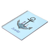  anker en vuurtoren (versie 1) notitieboek (Linkerzijde)