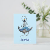  anker en vuurtoren (versie 2) briefkaart (Staand voorkant)