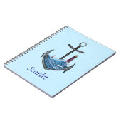  anker en vuurtoren (versie 3) notitieboek (Linkerzijde)