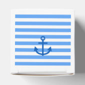Anker en witte blauwe strepen bedankdoosjes (Bovenkant)
