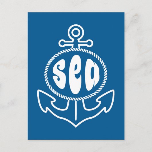 Anker en Zee Briefkaart (Voorkant)