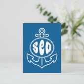 Anker en Zee Briefkaart (Staand voorkant)