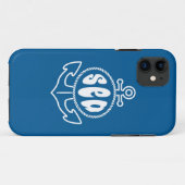 Anker en Zee Case-Mate iPhone Case (Achterkant (horizontaal))