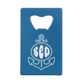 Anker en Zee Creditkaart Flessenopener (Achterkant)