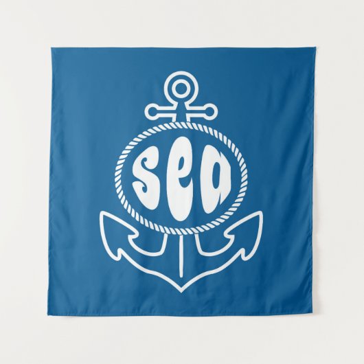 Anker en Zee Wandkleed (Voorkant (horizontaal))