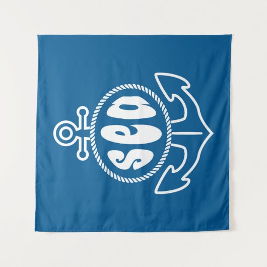 Anker en Zee Wandkleed (Voorkant)