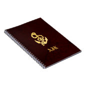  Anker Faux-gecrateerd leder Nautisch Notitieboek (Rechterzijde)