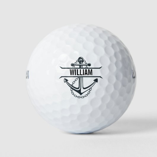 Anker gepersonaliseerde golfballen (Voorkant)