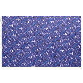 Anker gepersonaliseerde naam blauwe nautische teks stof (Fat Quarter)