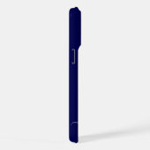 Anker Gouden faux fonkelt marineblauw Monogram naa iPhone Hoesje (Rechterkant)