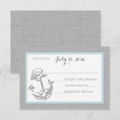 Anker Grey Nautische Respons Kaart (Voorkant / Achterkant)