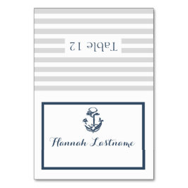 Anker Grijs en Navy Blue Nautische Zitplaatsen Kaa Kaart