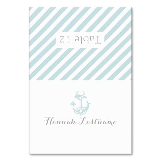 Anker Grijs Nautische Zitting Kaart (Voorkant)