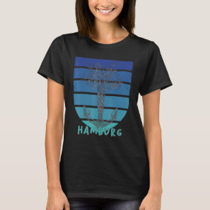 Anker Hamburg Noordzee Kapitein Zeehaven T-shirt