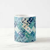 anker herringbone blauw koffiemok (Center)