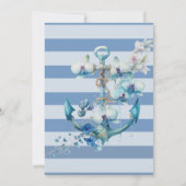 Anker Het knopen van het Nautisch Vrijgezellenfees Kaart (Achterkant)