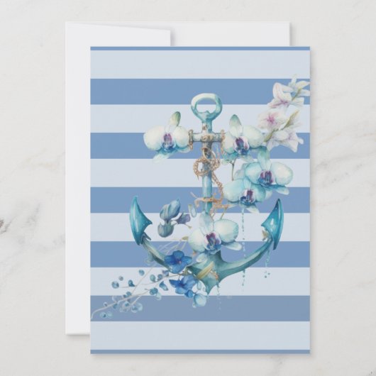 Anker Het knopen van het Nautisch Vrijgezellenfees Kaart (Achterkant)